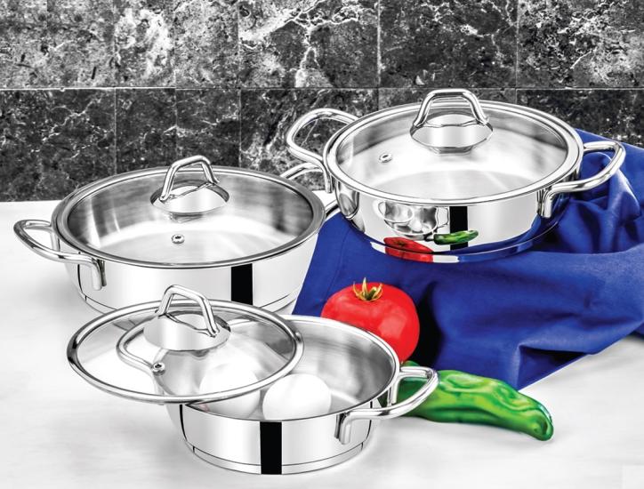 Tencere Seti, Çelik Tencere Seti, Omlet Set