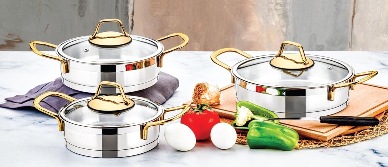 Tencere Seti, Çelik Tencere Seti, Omlet Set