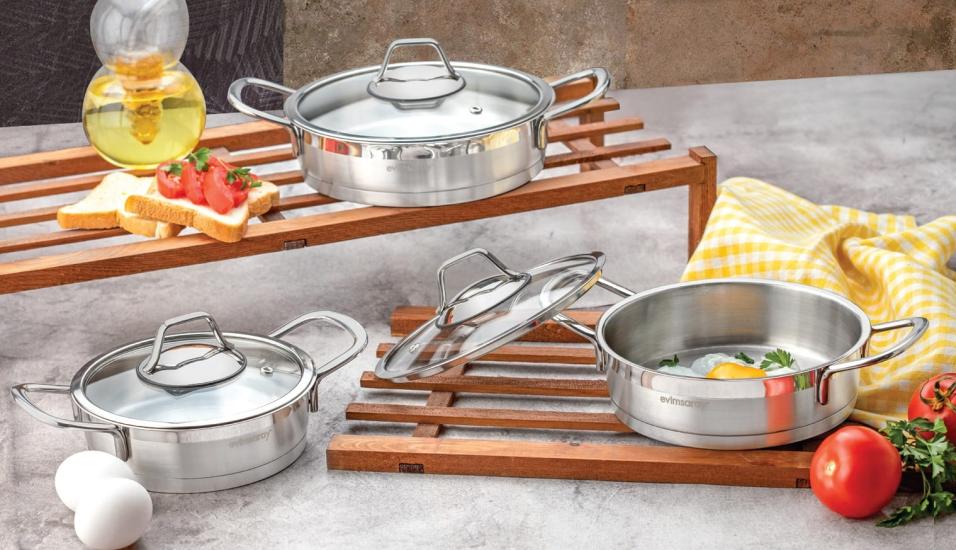 Tencere Seti, Çelik Tencere Seti, Omlet Set